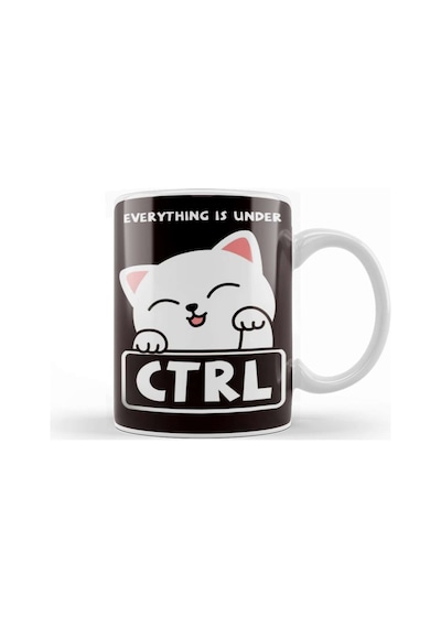 Funny Cat Programmer Developer Coder Computer Science Nerd-2 Kupa Bardak Porselen Karışık