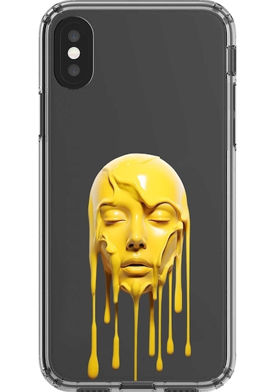 Apple Uyumlu iPhone X Şeffaf Kılıf Estetik Yüz 6 Tasarımlı