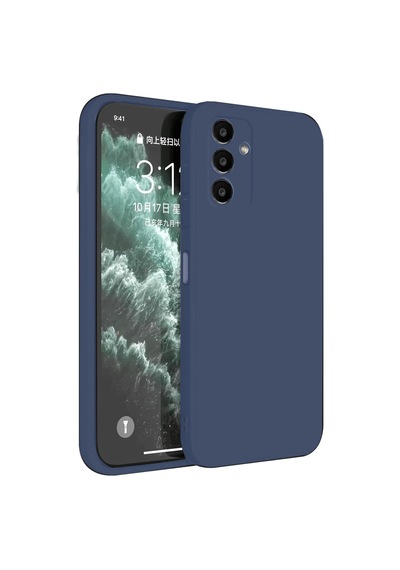 Samsung Galaxy  Uyumlu,  S23 Fe Kılıf First Silikon - Lacivert