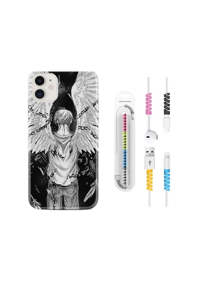 Apple Uyumlu iPhone 12 Mini Kılıf Kablo Koruyuculu Angel 1883