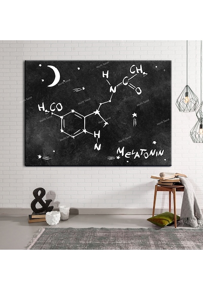 Grabovoi Meletonin Aşk Mutluluk Formülü Yaşam Çiçeği Kanvas 35 x 50