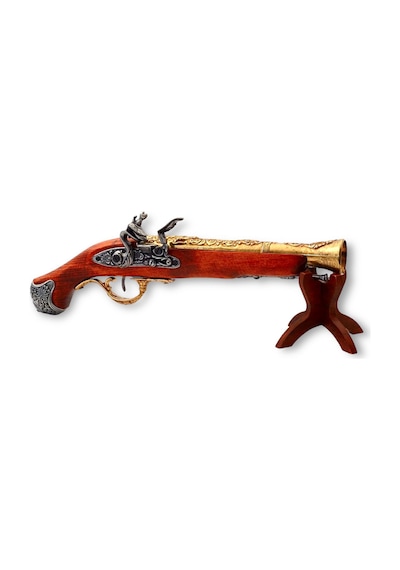 Denix Dekoratif Çakmaklı Tabanca 36 Cm, İngiltere 18. Yüzyıl Flintlock Pistol