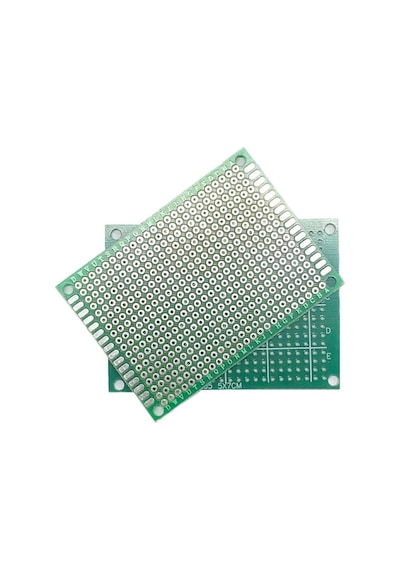 Koodmax 10 Adet 5x7cm Proto Pcb Delikli Pertinaks Prototip Deney Kartı Delikli Plaket Pertenaks