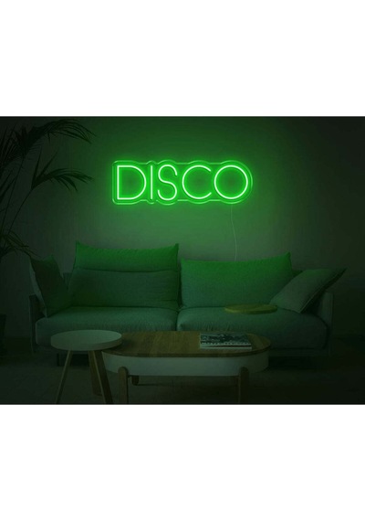 Dısco Yazılı Neon Tabela Yeşil