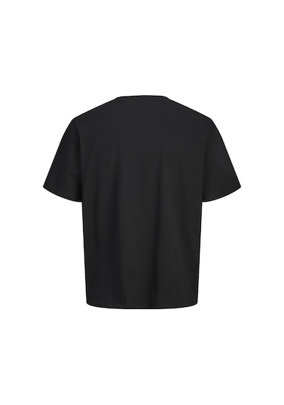 Jack & Jones Erkek Gögüs Baskili Bisiklet Yaka Tisört - Corals - 12288345 Siyah