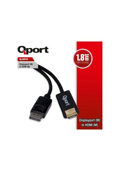 Qport Q-dph Dısplay Port To Hdmı Cevırıcı 1.8m Kablo