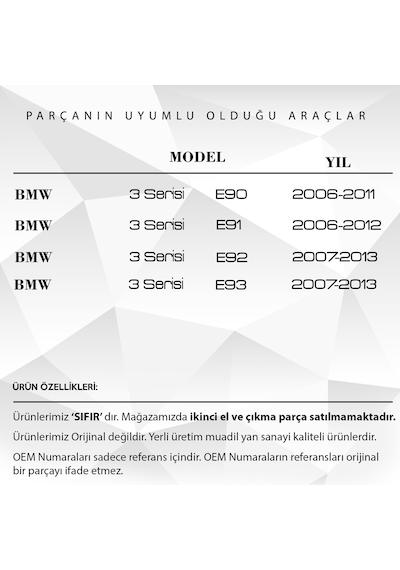 2 Adet BMW 3 Serisi için Klima Havalandırma Gril Panel Düğmesi