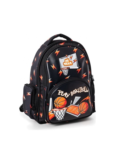 Basketbol Basketball Anaokulu Sırt Çantası 24158 32x28x12 Cm Çocuk Okul Öncesi Kreş Çantası Çok Renkli