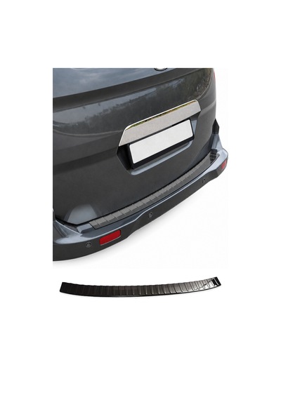 Renault Clio Iv Grandtour 2012-2019 Uyumlu Krom Arka Tampon Eşiği Paslanmaz Çelik Siyah
