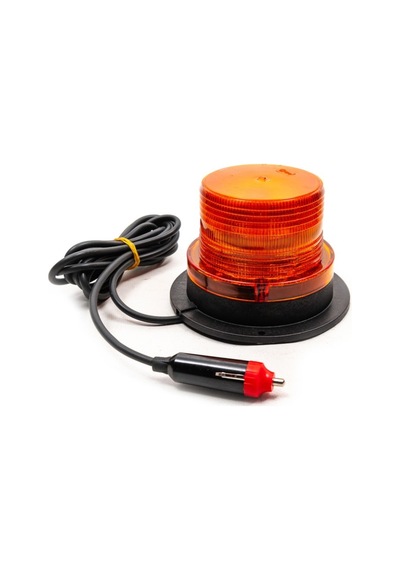 Ahmet Otomotiv Sarı Ledli Çakarlı Flaşlı Mıknatıslı Tepe Lambası 12v/24v/48v/110v