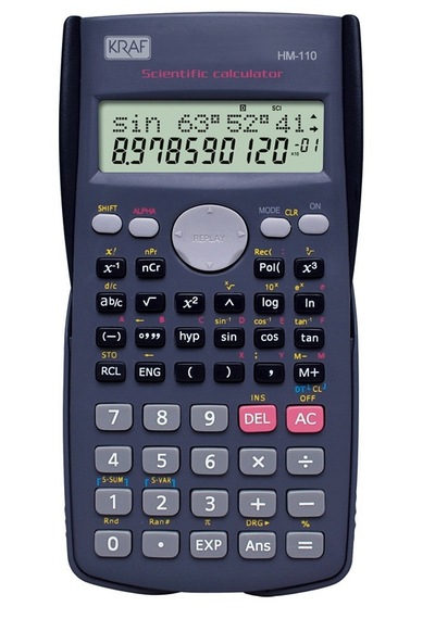 Kraf Hm110 Bilimsel Fonksiyonlu 10+2 Hane Hesap Makinesi 10 Adet Siyah