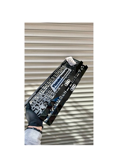 2adet Audı Uyumlu Beyaz Mod Pleksi Plakalık - 878384695