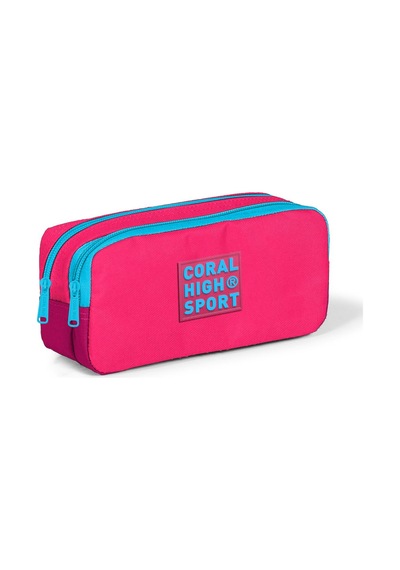 Coral High Sport Neon Mercan Bölmeli Kalem Çantası 22154