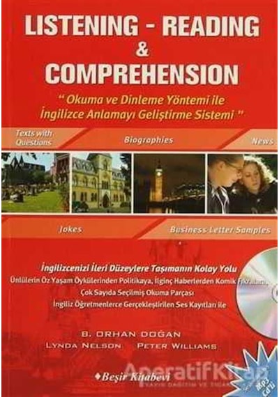 Listening & Reading Comprehension-6 Adet Audio CD ile Birlikte  -  Bekir Orhan Doğan  -  Beşir Kitabevi