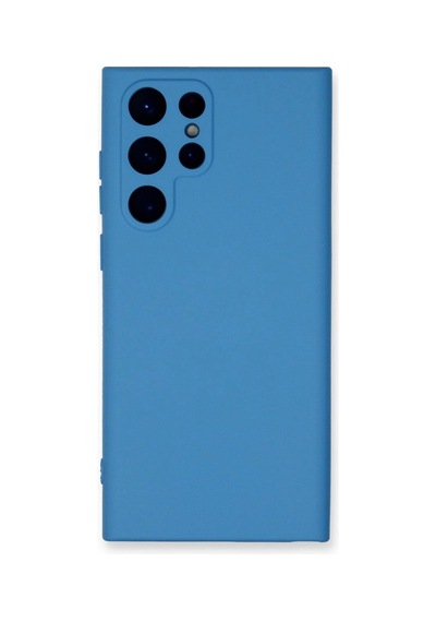 Samsung Galaxy S24 Ultra Kılıf Nano İçi Kadife Silikon - Mavi Çok Renkli