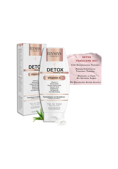 Elysian Essence Detox Peeling Jel 125 Ml Ölü Hücre Arındırıcı Temizleme Jeli Yüz Ve Vücut Temizleyici Aha Bha, Vitamin C, Niacinamide Sku: Smg8690010496423