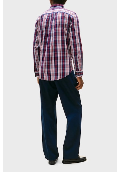 Tommy Hilfiger Erkek Gömlek Mw0mw41712 0ms Lacivert-beyaz Lacivert-beyaz