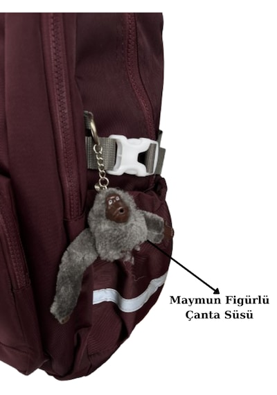 Astral London Drive Sırt Çantası Bordo 06158 50x33x21 Cm Geniş Hacim, Çok Bölmeli Tasarım