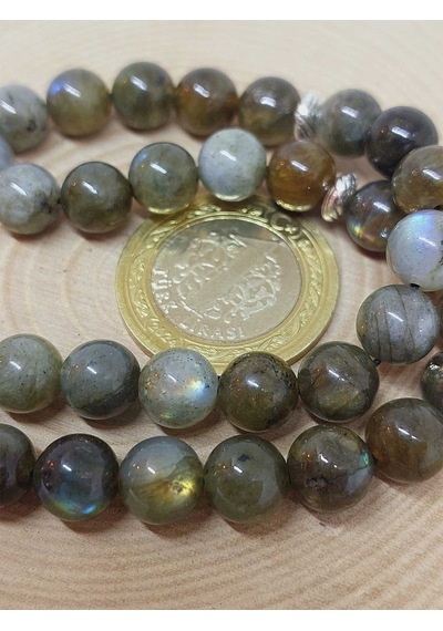 Labradorit Taşı Tesbih 33lük 8mm 4695 Çok Renkli