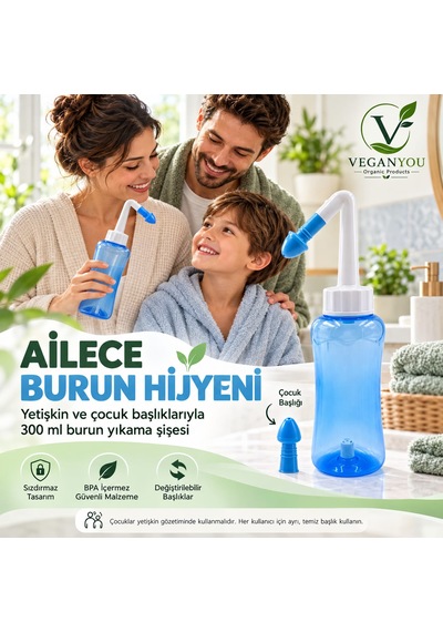 Guangdong Veganyou Aile Kullanımı Burun Durulama / Yıkama Sin. Rölyef Neilmed - Netipot Renit Sistem Çözümü Burun Aspiratörü