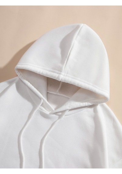 Uyguntarz Unisex Rome Italy Baskılı Oversize Sweatshirt beyaz
