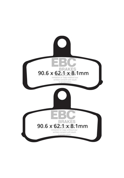 Ebc Fa457v Hd Flstfb Fat Boy, Flstn Softail ,fxdb Street Bob 08-17 Yarı Sinter Ön
