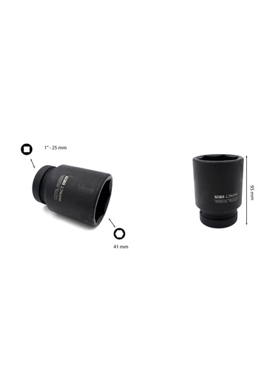 Ceta Form 41 mm 1” 6 Köşe Derin Havalı Lokma Anahtar C84-H41