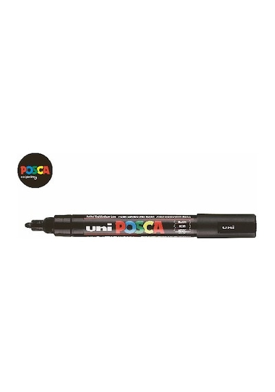 Uni Posca Pc-5M Boyama Markörü 1.8-2.5 Mm Siyah