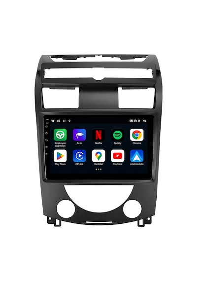 Ssangyong Rexton Android Multimedya 10 İnç 2008-2011 Carplay Android Auto Navigasyon 8gb Ram 128gb 9"