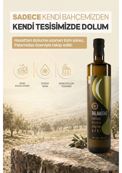 Palamidas Özel Harman Soğuk Sıkım Natürel Sızma Zeytinyağı 750 ML