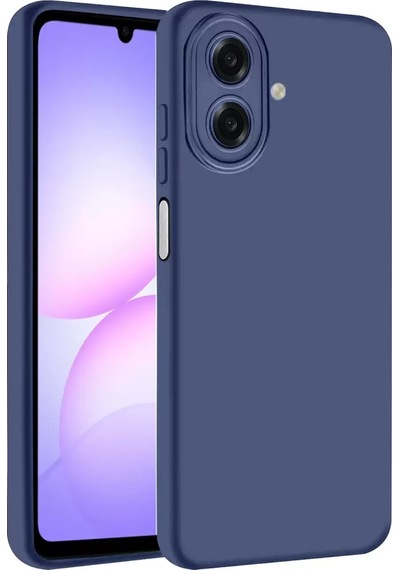 Newface Samsung Galaxy A07 4g Nano İçi Kadife Silikon - Lacivert