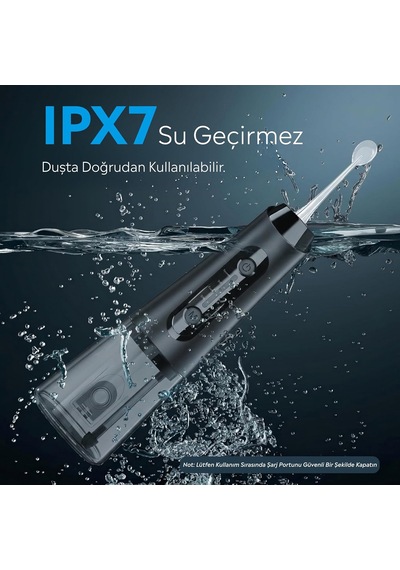 Tr Kablosuz Ağız Duşu Su Püskürtücü Amf11 4 Farklı Temizleme Modu, Güçlü Basınç, Şarjlı Ve Taşınabi