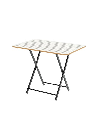 Katlanır 4 Kişilik Bahçe Masası Bistro Masa 55x90 Beyaz 1425 Beyaz