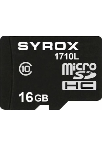 Syrox 16 GB MicroSDHC Class 10 UHS-I Hafıza Kartı + Adaptör Syrox 16 GB MicroSDHC Class 10 UHS-I Hafıza Kartı + Adaptör