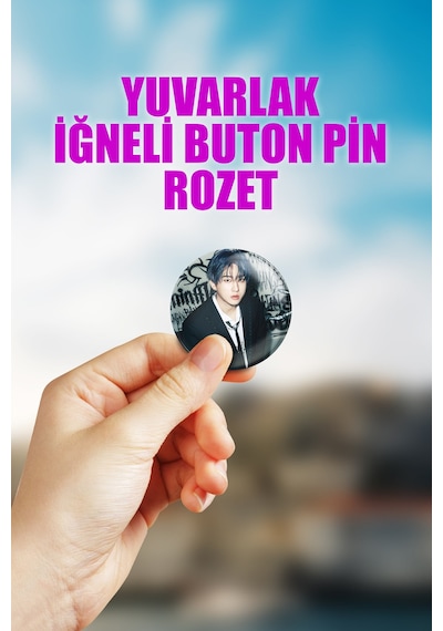 Changbin Stray Kids Kpop Çanta Süsü Rozet İğneli Buton Rozet Seti 1 Adet Tekli