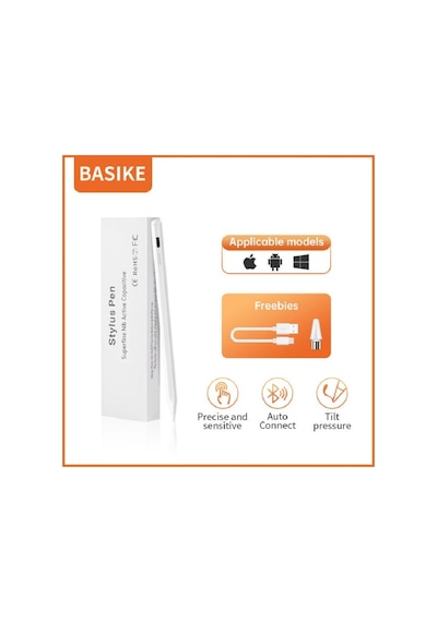 Asia Üniversal Stylus Pen Dokunmatik Kalem Apple Uyumlu iOS+androıd Kalem Beyaz Senalstore