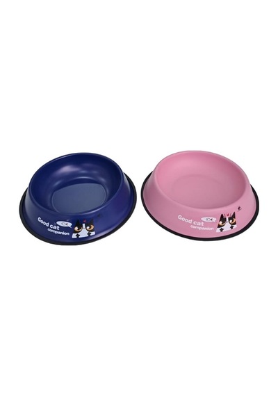 Kedi Ve Köpekler İçin Metal Renkli Mama Ve Su Kabı 30 Cm