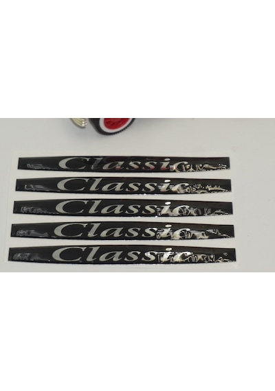 Mercedes Benz Classic Logo Metalize Kapı Kolu 5 Li Damla Desen St