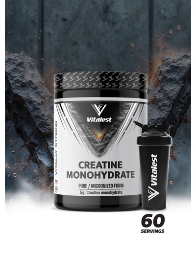 Creatine Monohydrate 300 G Pure Micronized Form Saf Kreatin Monohidrat Tozu Aromasız