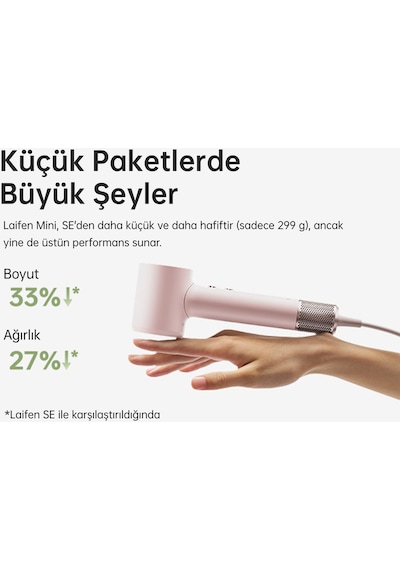 Laifen Mini Saç Kurutma Makinesi - Pembe