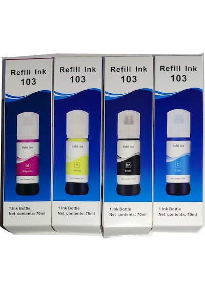 Melsan For Epson Ecotank L14150 Mürekkep Muadil Set 4 Renk Takım