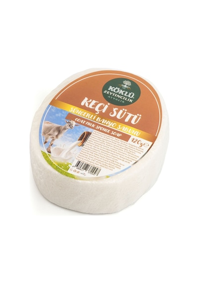 Köklü Süngerli Keçi Sütü Banyo Sabunu 120 Gr Keçi Sütü