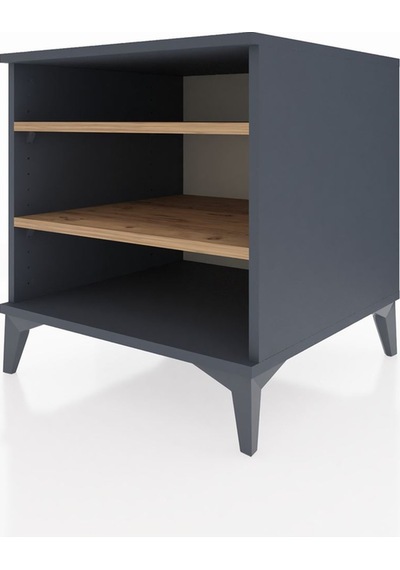 Kronos Komodin 2 Raflı 60x59x64 Antrasit-çam Antrasit