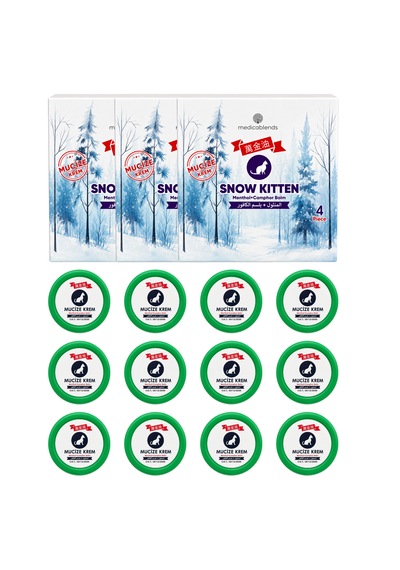 Snow Kitten Menthol Balm - 12 Adet