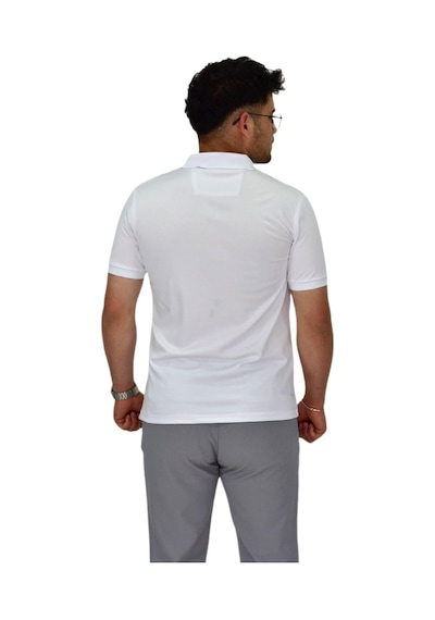 Erkek Polo Yaka Pano Çizgili Tişört T273 Bgl-st04592 Beyaz