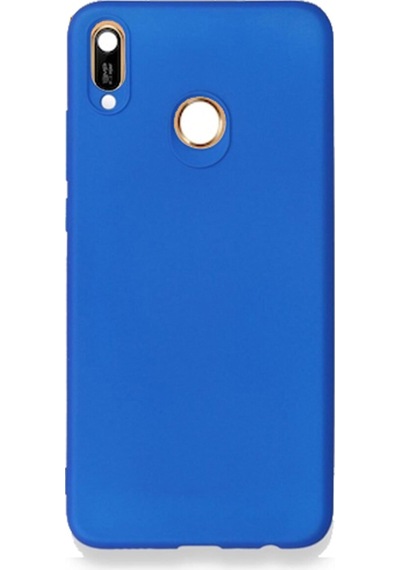 Huawei Y7 2019 Arka Kapak Silikon Kılıf + Temperli Cam Ekran Koruyucu