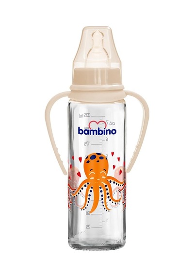 Tr Kulplu Cam Biberon 225 Ml