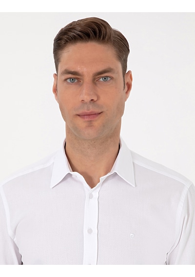 Pierre Cardin Erkek Beyaz Gömlek Desenli 50312180-vr013 Beyaz