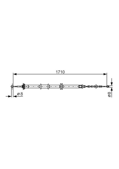 El Fren Teli Arka Sağ Cıtroen Nemo Dizel Fıat Fıorıno Peugeot Bıpper 12/07- 1710/1435mm 1 Ad