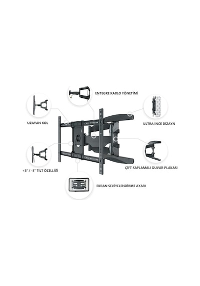 Nb North Bayou P6 LCD LED 45"–75" Vesa Ultra Ince Tv Askı Aparatı Nb North Bayou P6 LCD LED 45"–75" Vesa Ultra Ince Tv Askı Aparatı